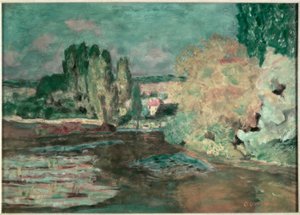 セーヌ川の眺め 作： Pierre Bonnard